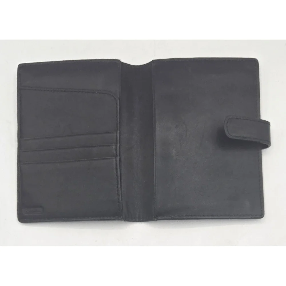 Authentic Coach New York Black Leather Organizer/Planner/Wallet